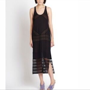 W118 Walter Baker Racer Sheer Maxi Dress